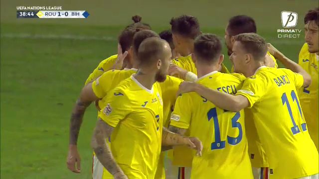 Giuleștiul a erupt! Dennis Man a marcat un gol superb împotriva Bosniei. Cum a înscris