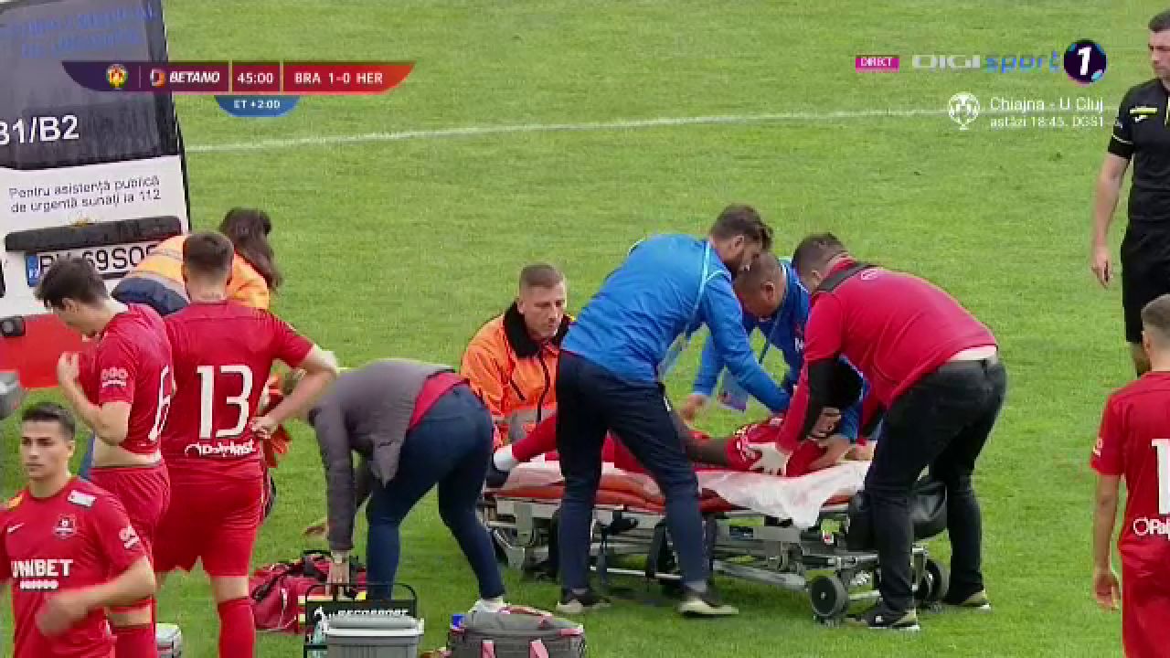 Intervenție horror în Cupa României, la FC Brașov - FC Hermannstadt! Ambulanța a intrat pe teren_9