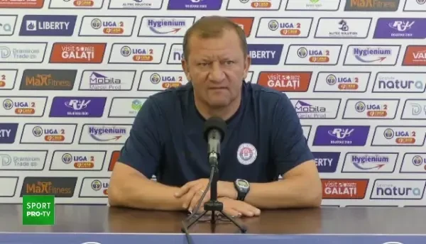 Dorinel Munteanu, antrenor Oțelul Galați: Mă bucur foarte mult că am picat cu FCSB (30.09.2022)