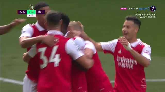 Arsenal nu se joacă! Gol de generic marcat de Thomas Partey. Portarul lui Tottenham nu a avut nicio șansă_18