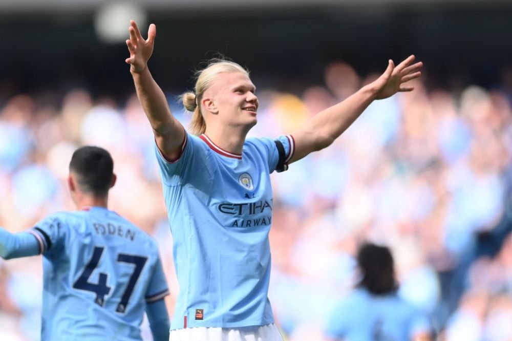 Erling Haa-trick! A intrat direct în istoria Premier League cu hat-trick-ul marcat în poarta lui Manchester United_2