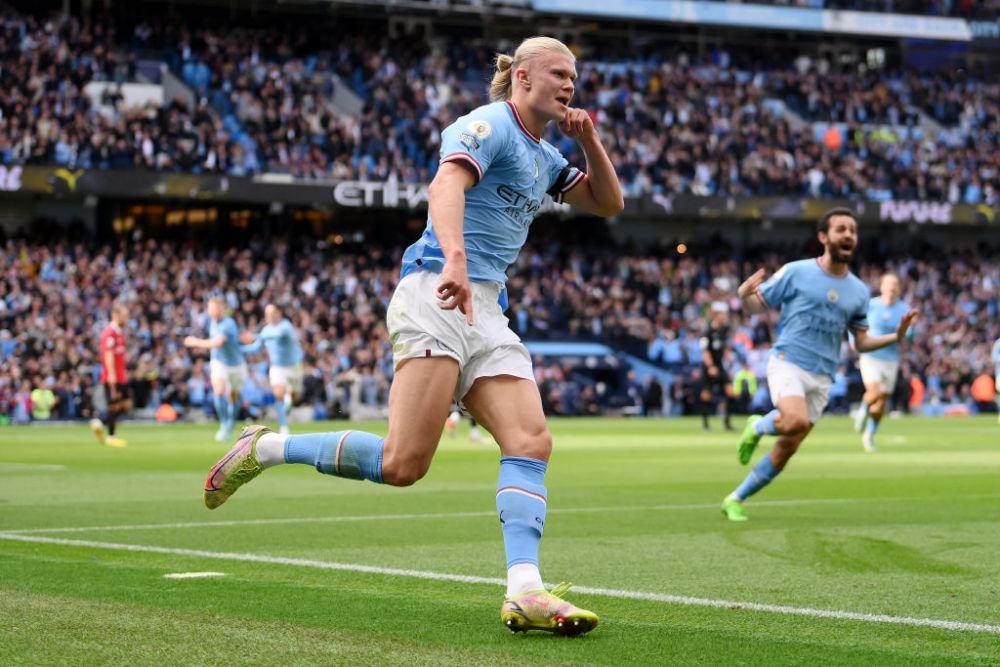 Erling Haa-trick! A intrat direct în istoria Premier League cu hat-trick-ul marcat în poarta lui Manchester United_3