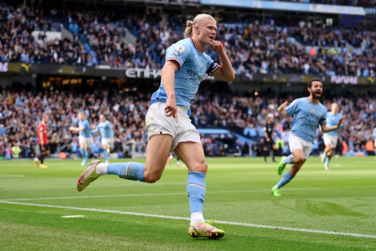 Erling Haa-trick! A intrat direct în istoria Premier League cu hat-trick-ul marcat în poarta lui Manchester United_3