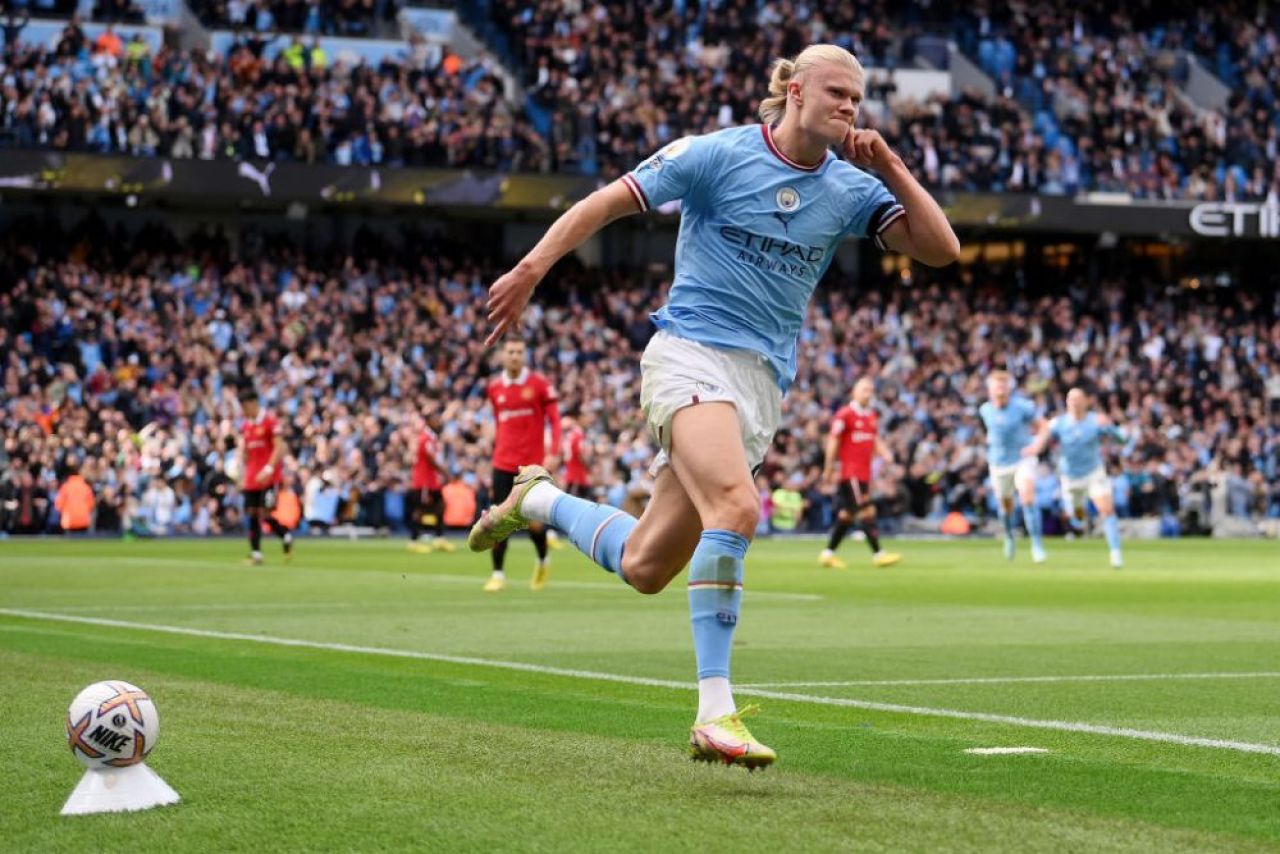 Erling Haa-trick! A intrat direct în istoria Premier League cu hat-trick-ul marcat în poarta lui Manchester United_4