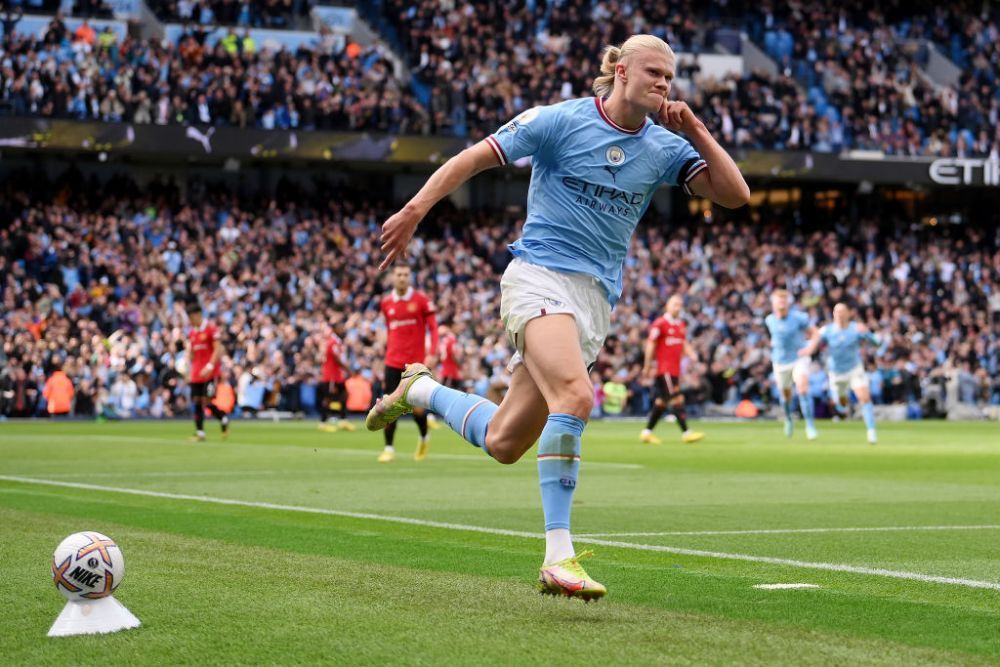 Erling Haa-trick! A intrat direct în istoria Premier League cu hat-trick-ul marcat în poarta lui Manchester United_4