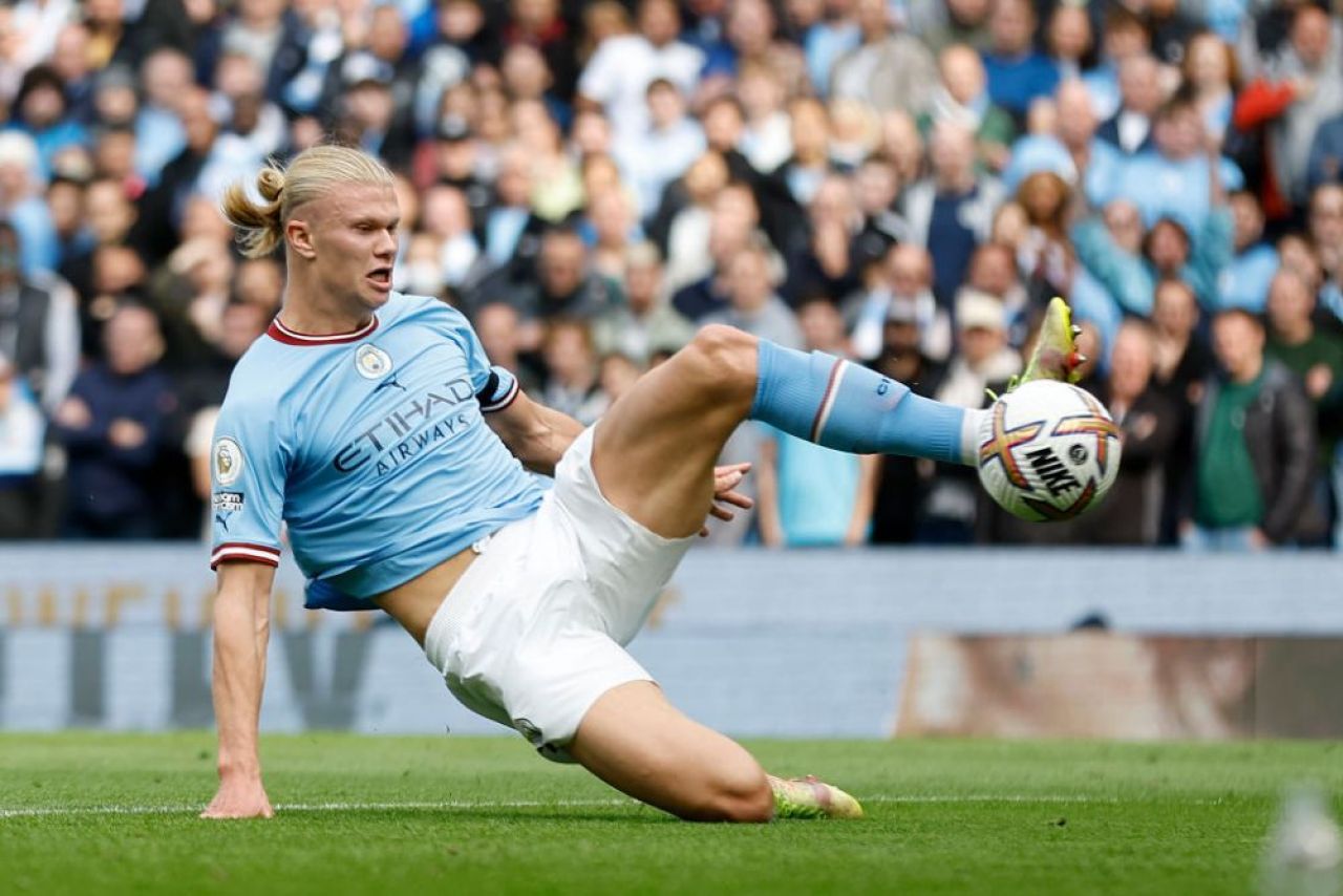 Erling Haa-trick! A intrat direct în istoria Premier League cu hat-trick-ul marcat în poarta lui Manchester United_5