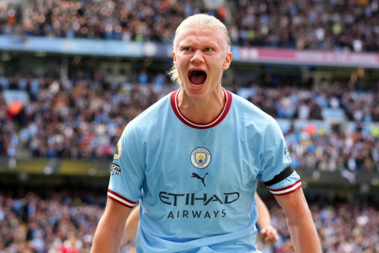 Erling Haa-trick! A intrat direct în istoria Premier League cu hat-trick-ul marcat în poarta lui Manchester United_6
