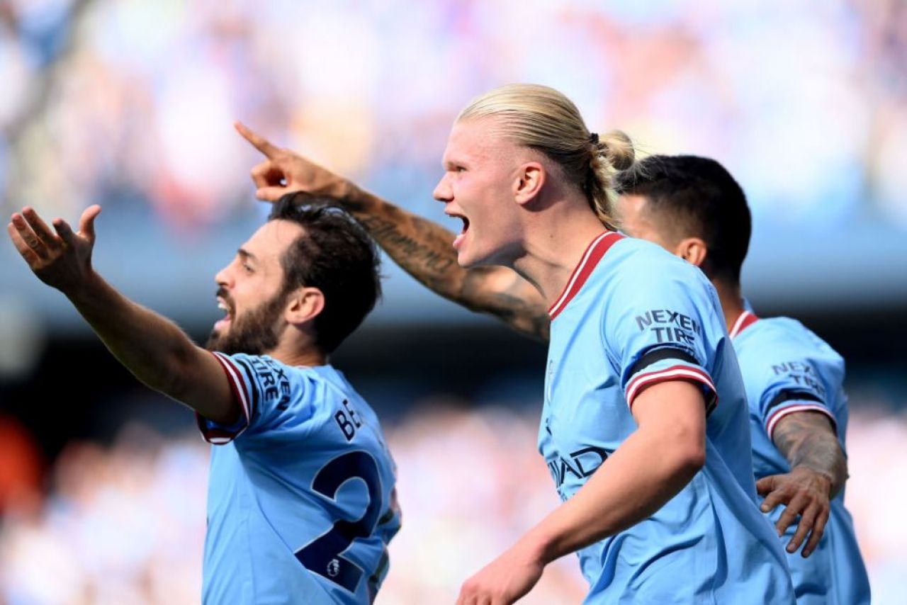 Erling Haa-trick! A intrat direct în istoria Premier League cu hat-trick-ul marcat în poarta lui Manchester United_7
