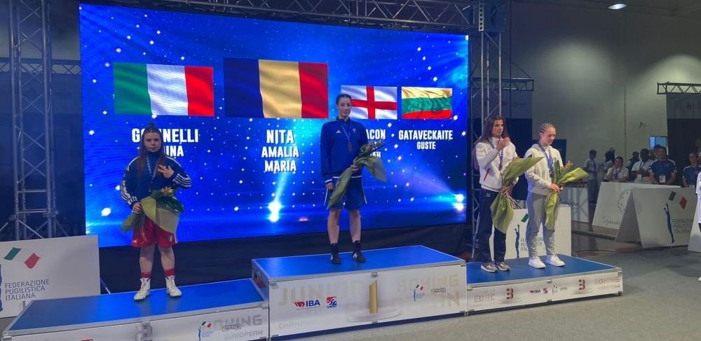 Rom&acirc;nca Amalia Niță, regina Europei! Pugilista a c&acirc;știgat aurul la Campionatele Europene de juniori