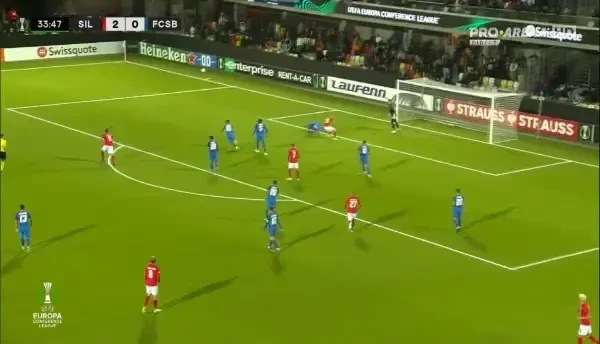 Silkeborg - FCSB 3-0 | Helenius marchează din penalty după un fault dur al lui Miculescu