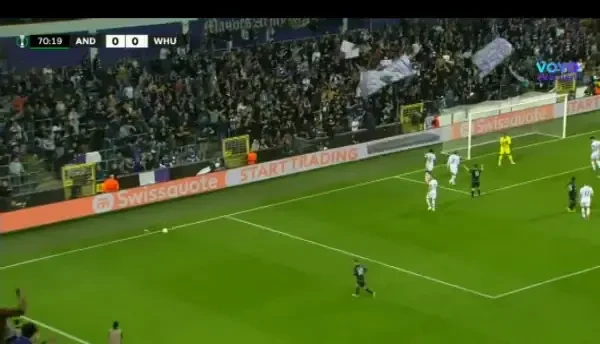 Anderlecht - West Ham | Ratare Fabio Silva &icirc;n minutul 71