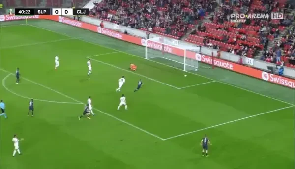 Slavia Praga - CFR Cluj 0-0, bară Lukas Provod