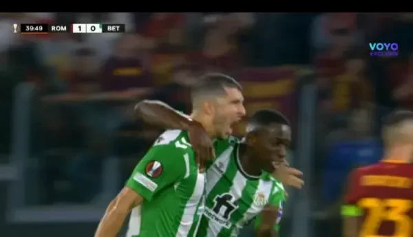 AS Roma - Real Betis | GOL Guido Rodriguez &icirc;n minutul 40