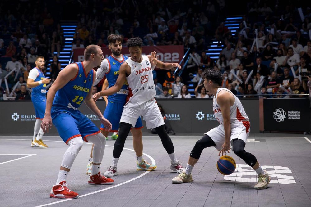 Naționala masculină a ratat accederea &icirc;n sferturile CM de baschet 3x3 - tineret. Programul de duminică al turneului de la Circul Metropolitan