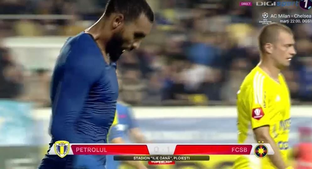 Gestul făcut de Billel Omrani la finalul primei reprize cu Petrolul. Cum a fost surprins vârful vicecampioanei_5