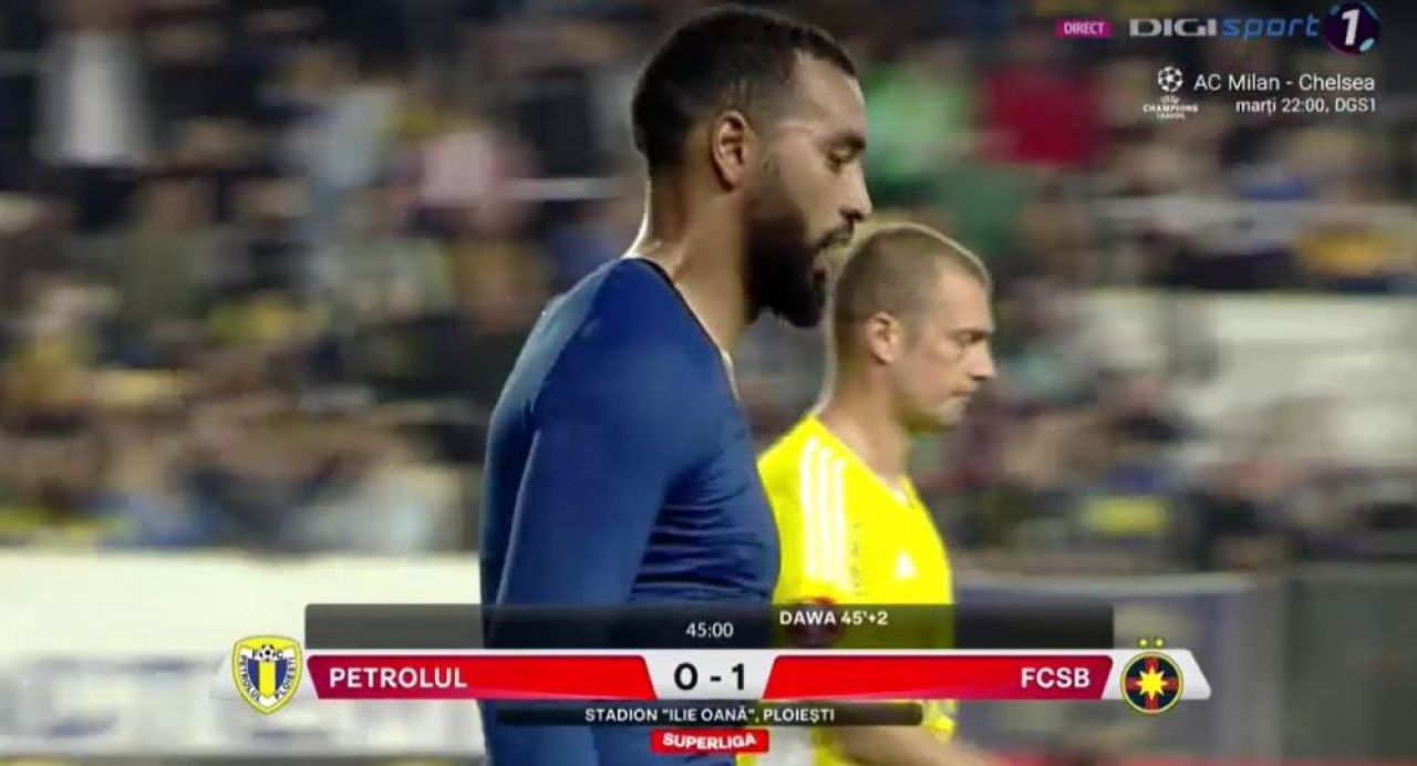 Gestul făcut de Billel Omrani la finalul primei reprize cu Petrolul. Cum a fost surprins vârful vicecampioanei_8
