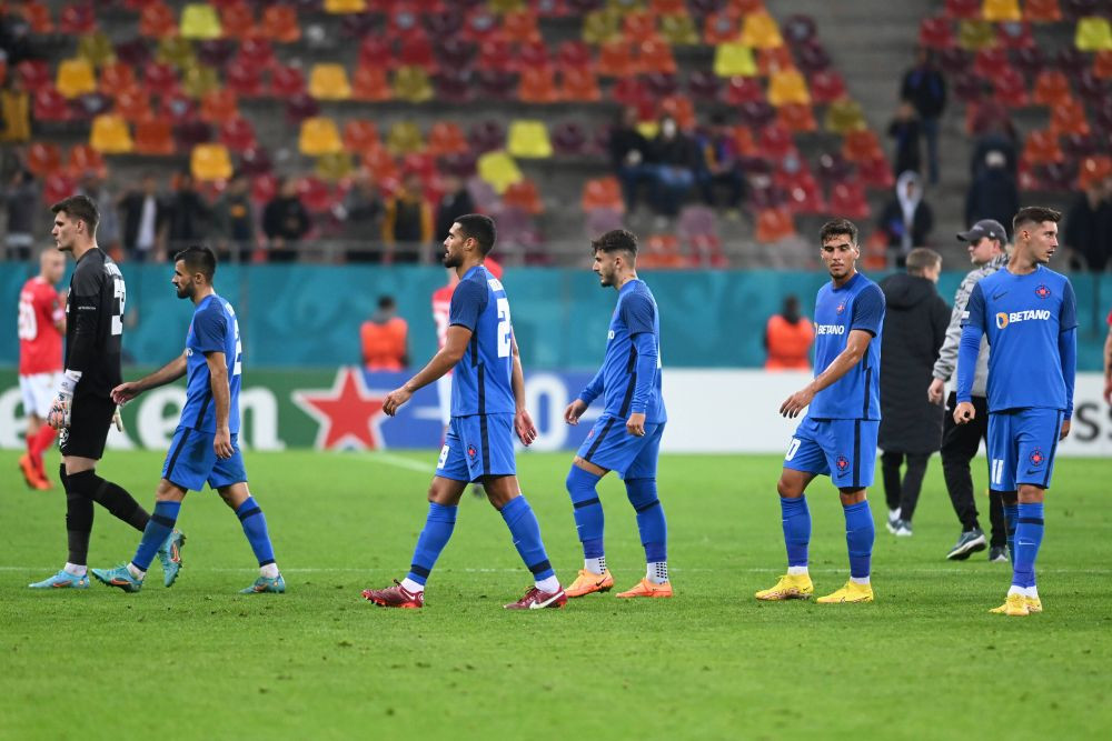 Opriți măcelul! . Reacția grăitoare din tribune, &icirc;n ultimele secunde ale meciului FCSB - Silkeborg 0 - 5&nbsp;