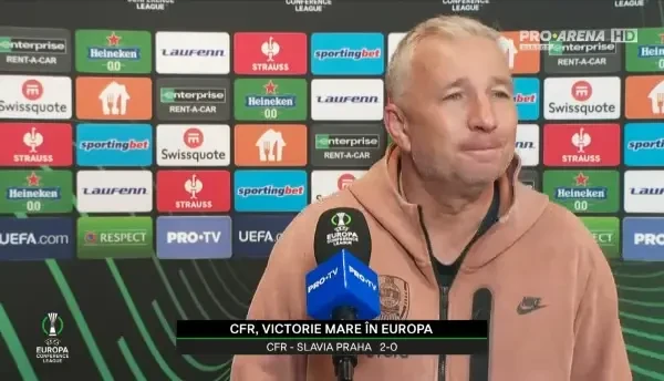 Dan Petrescu, după CFR Cluj - Slavia Praga 2-0
