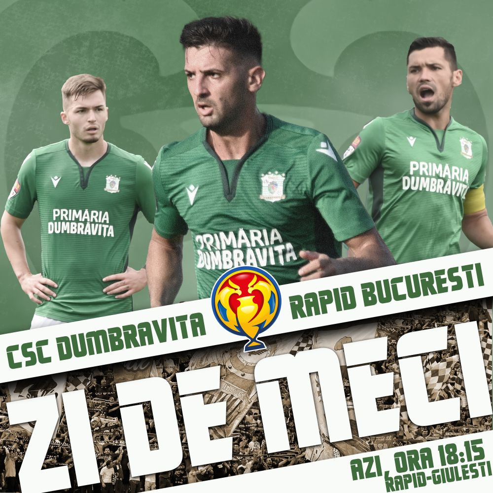CSC Dumbrăvița - Rapid 1-4 | Giuleștenii &icirc;ncep ca din tun și &icirc;n Cupa Rom&acirc;niei! Alex Ioniță e &bdquo;magicianul&rdquo; lui Adrian Mutu&nbsp;