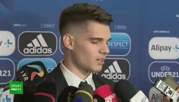 Ianis Hagi la tragerea la sorți a Campionatului European U21