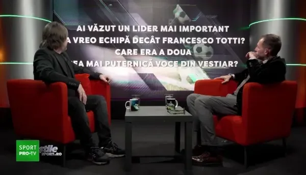 "Ai văzut un lider mai important decât Totti la Roma?". Lobonț a surprins și a numit un român