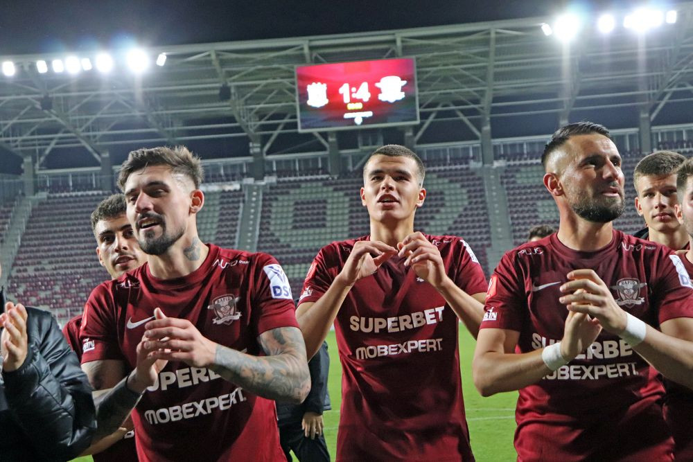 Cine sunt puștii care au debutat aseară la Rapid. Un stoper născut la Chișinău și extrema considerată 
