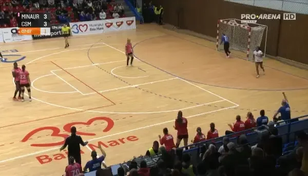 Minaur Baia Mare - CSM București | Spectacol în prima repriză (Pro Arena și VOYO)