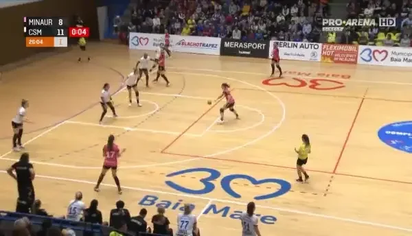 Minaur Baia Mare - CSM București | Finalul primei reprize