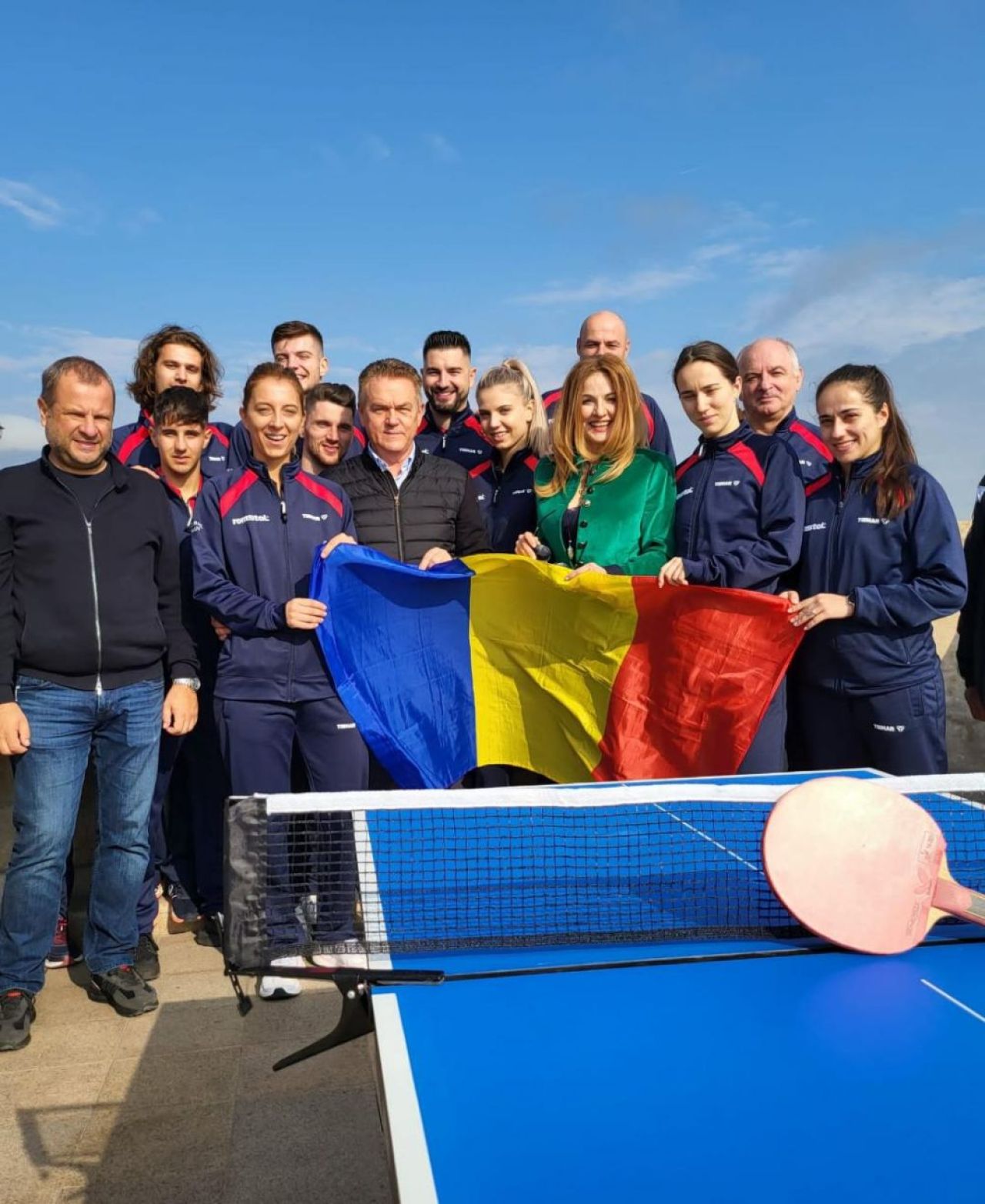 Imagini spectaculoase cu tricolorii de la tenis de masă. Unde au făcut un inedit