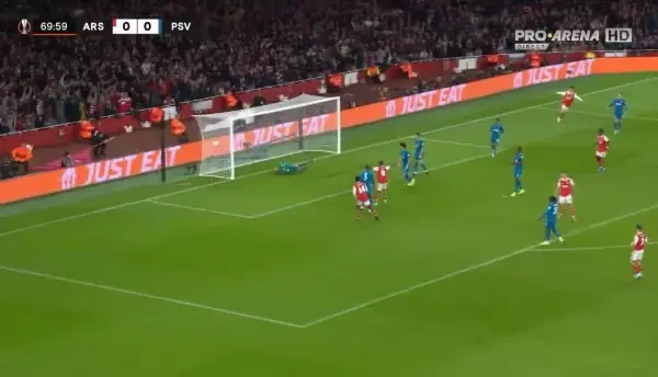 Arsenal - PSV 1 - 0 Gol Xhaka