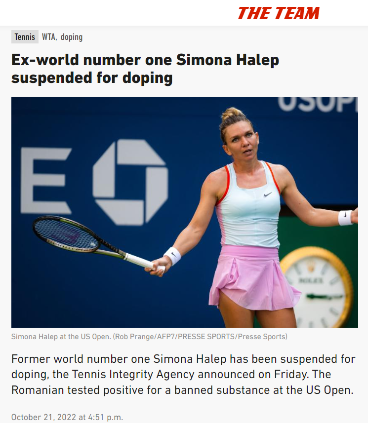 Halep, pe prima pagină în Sky Sports! Reacții din presa internațională după ce a fost prinsă dopată. Ce au scris granzii de la The Sun, Reuters sau Daily Mail_4