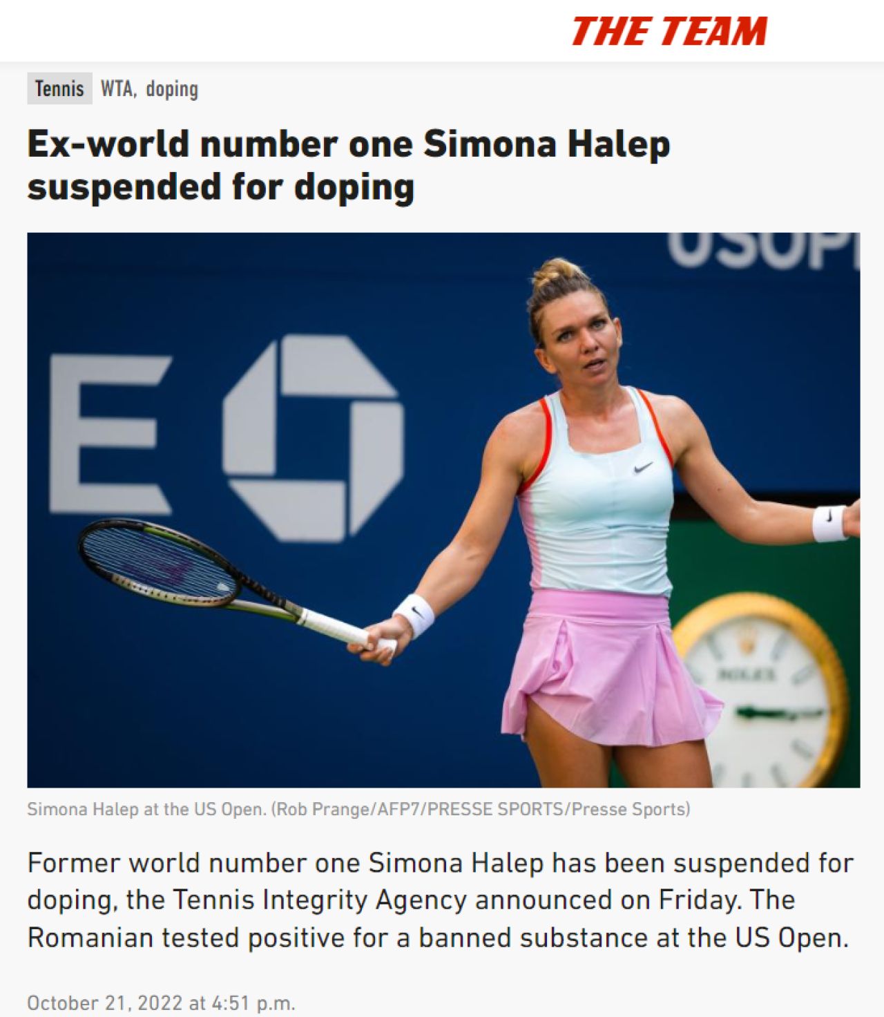 Halep, pe prima pagină în Sky Sports! Reacții din presa internațională după ce a fost prinsă dopată. Ce au scris granzii de la The Sun, Reuters sau Daily Mail_4