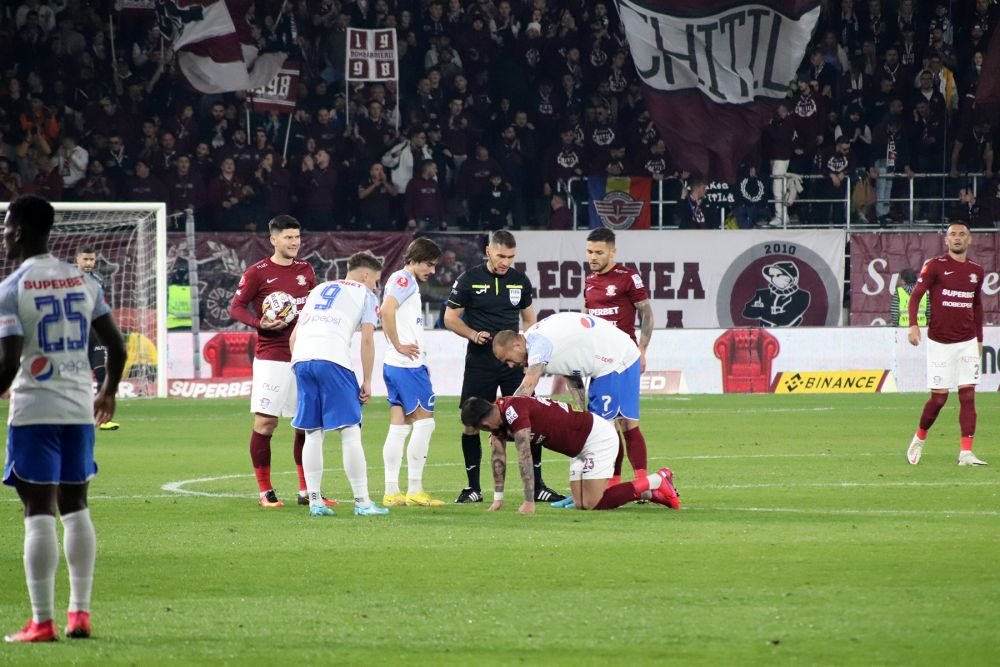Cele mai frumoase fotografii de la derby-ul Rapid - Farul. Tensiune pe teren, spectacol în tribune_22