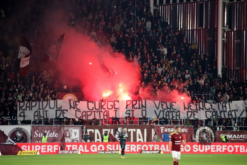 Cele mai frumoase fotografii de la derby-ul Rapid - Farul. Tensiune pe teren, spectacol în tribune_26
