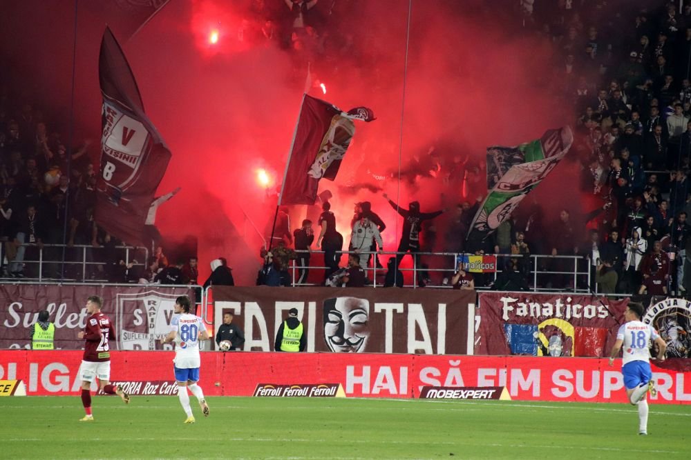 Cele mai frumoase fotografii de la derby-ul Rapid - Farul. Tensiune pe teren, spectacol în tribune_27