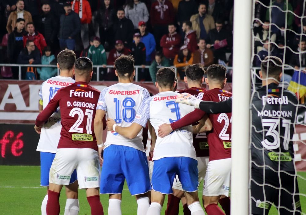 Cele mai frumoase fotografii de la derby-ul Rapid - Farul. Tensiune pe teren, spectacol în tribune_44