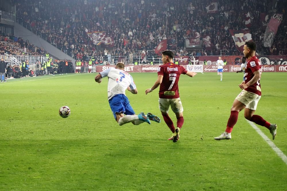 Cele mai frumoase fotografii de la derby-ul Rapid - Farul. Tensiune pe teren, spectacol în tribune_50