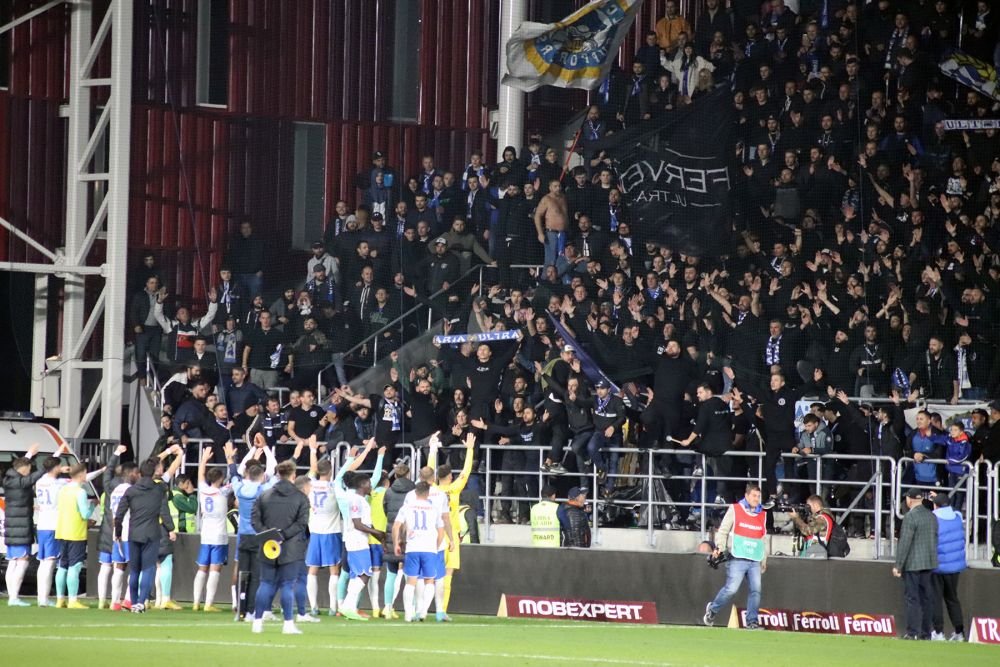 Cele mai frumoase fotografii de la derby-ul Rapid - Farul. Tensiune pe teren, spectacol în tribune_64