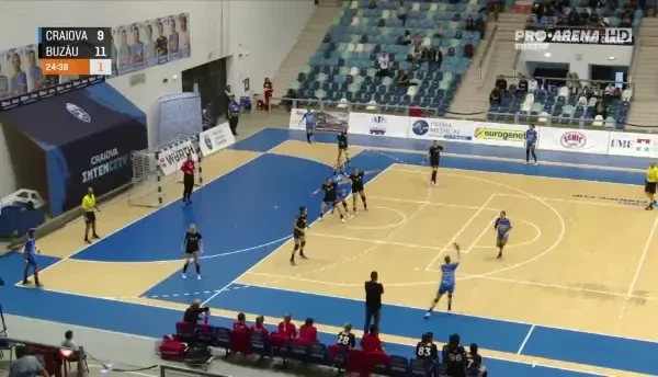 SCM Craiova - Gloria Buzău | Finalul primei reprize