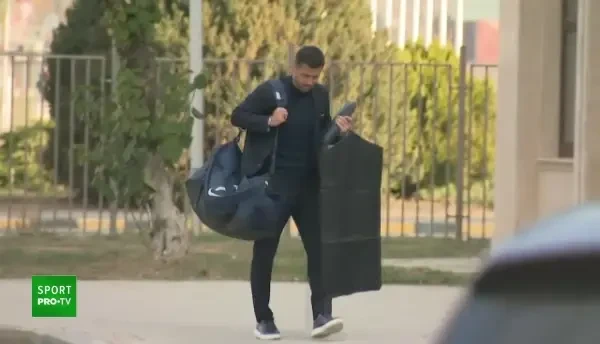 Jucătorii FCSB-ului, la plecarea spre Bruxelles (26/10/2022)