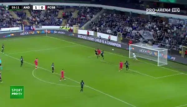 Anderlecht - FCSB | Andrea Compagno restabilește egalitatea