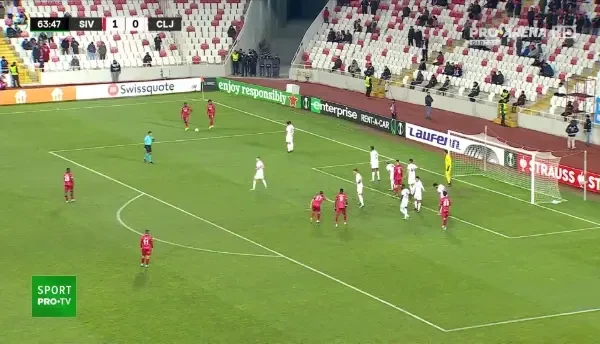 Sivasspor - CFR Cluj 2-0 | Max Gradel marchează cu ajutorul lui Janga