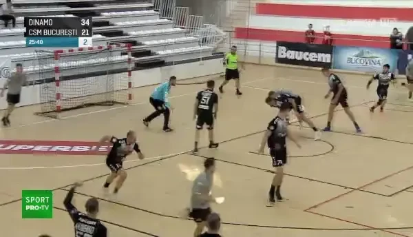 Dinamo - CSM București, scor 38-24, a fost în direct pe Pro Arena și VOYO!