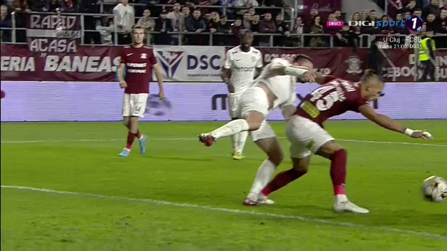 Fază controversată în Rapid - CFR Cluj: giuleștenii au primit penalty! Reacție dură a lui Mihai Stoica: „E grav!” _4