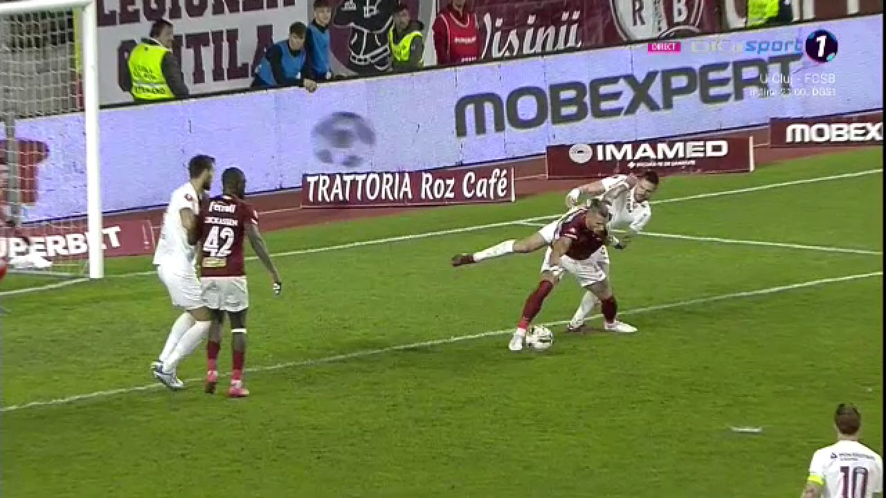 Fază controversată în Rapid - CFR Cluj: giuleștenii au primit penalty! Reacție dură a lui Mihai Stoica: „E grav!” _6