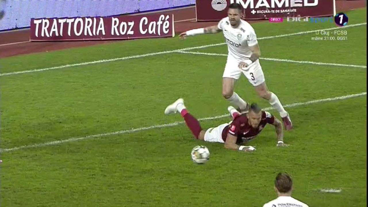 Fază controversată în Rapid - CFR Cluj: giuleștenii au primit penalty! Reacție dură a lui Mihai Stoica: „E grav!” _8