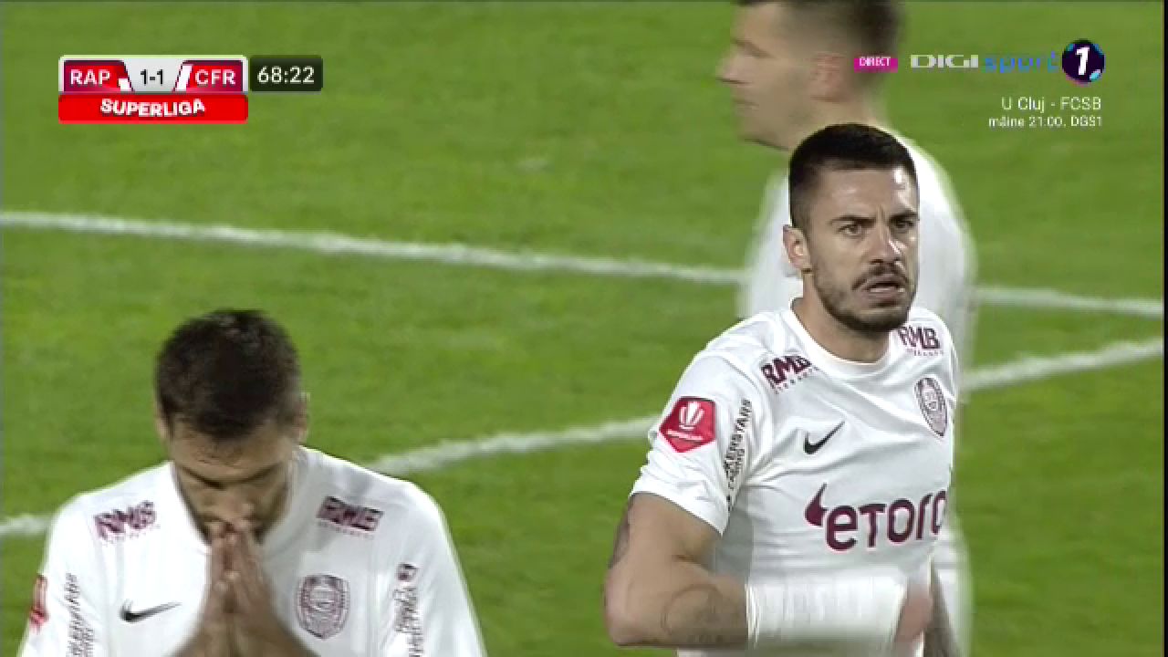 Fază controversată în Rapid - CFR Cluj: giuleștenii au primit penalty! Reacție dură a lui Mihai Stoica: „E grav!” _10