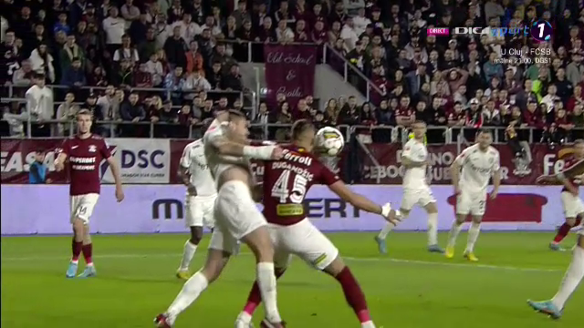 Cătălin Popa nu a ținut cont de indicațiile lui Ovidiu Hațegan la Rapid - CFR Cluj 2-1! Arbitrul a refuzat să revadă faza _4