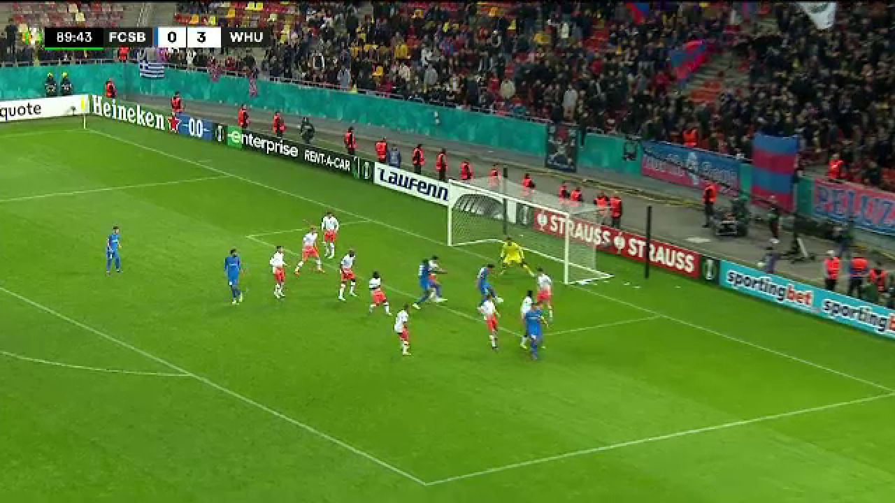FCSB - West Ham 0-3 | Reacția lui Risto Radunovic după ratarea monumentală din minutul 90. Ce a spus fundașul muntenegrean_8