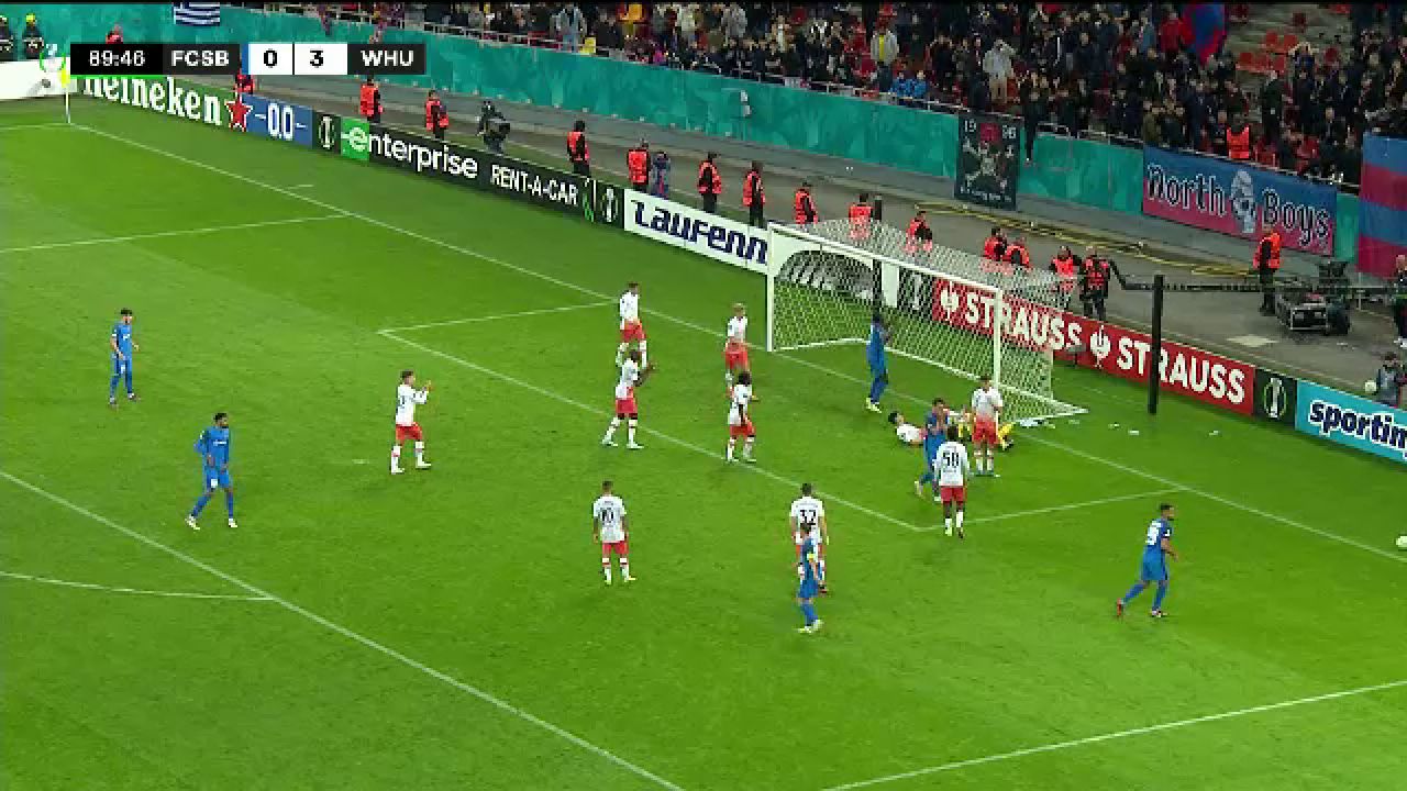 FCSB - West Ham 0-3 | Reacția lui Risto Radunovic după ratarea monumentală din minutul 90. Ce a spus fundașul muntenegrean_14